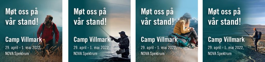 Forskjellige eksempler på bilder for utstillere Camp Villmark